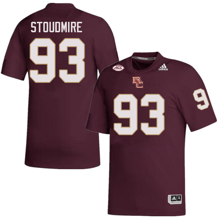 Boston College Eagles #93 Owen Stoudmire College Football Jerseys Stitched-Maroon